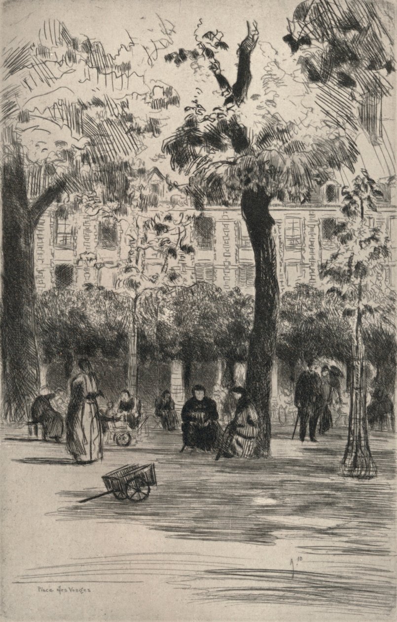 Place des Vosges, 1915 od Frank Milton Armington