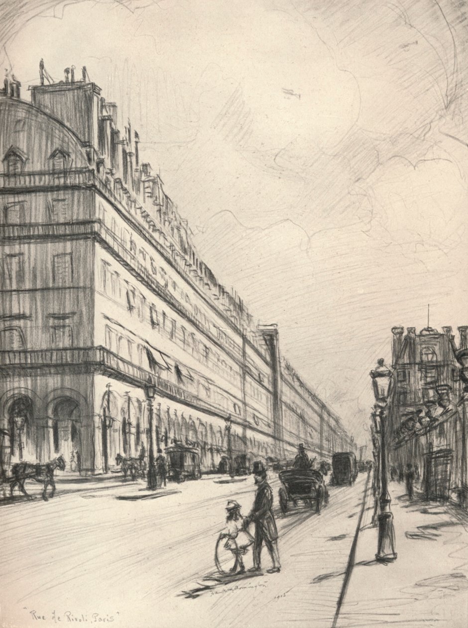 Rue de Rivoli, 1915 od Frank Milton Armington
