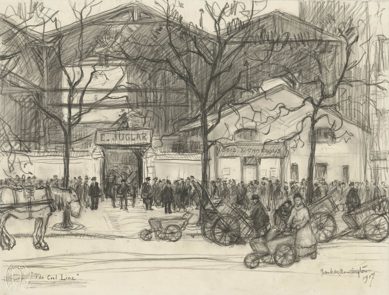 Uhelná linka, 1917 od Frank Milton Armington