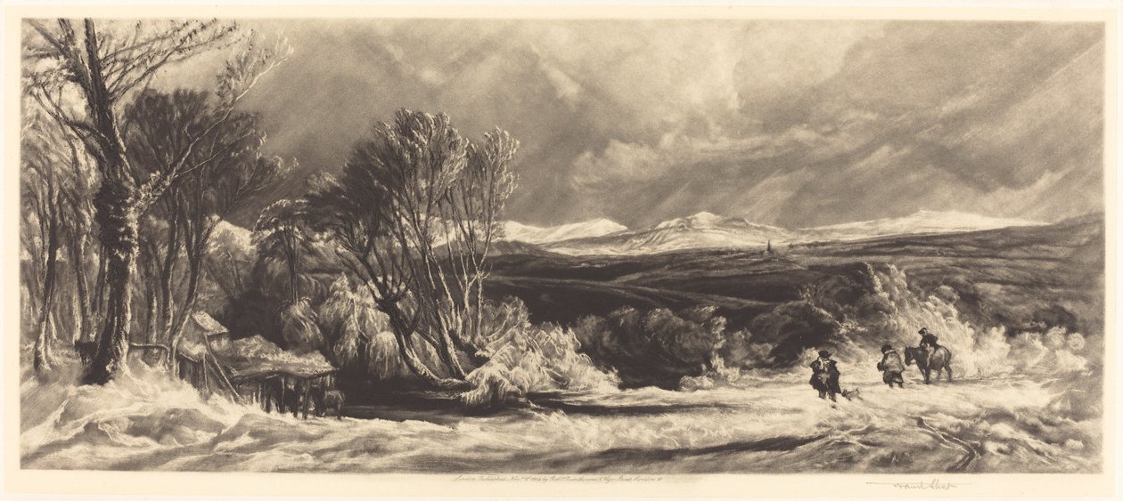 Závěs sněhu, 1904. od Frank Short
