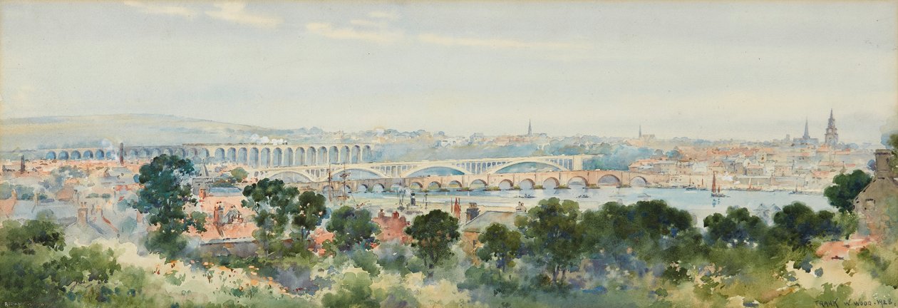 Berwick on Tweed (akvarel) od Frank Watson Wood