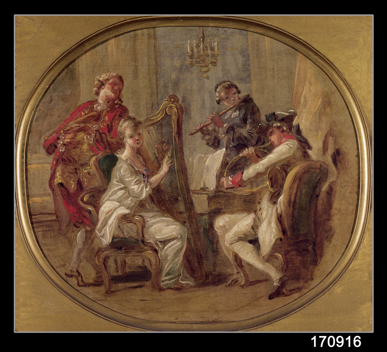 Koncert se čtyřmi figurami, kolem roku 1774 od François André Vincent
