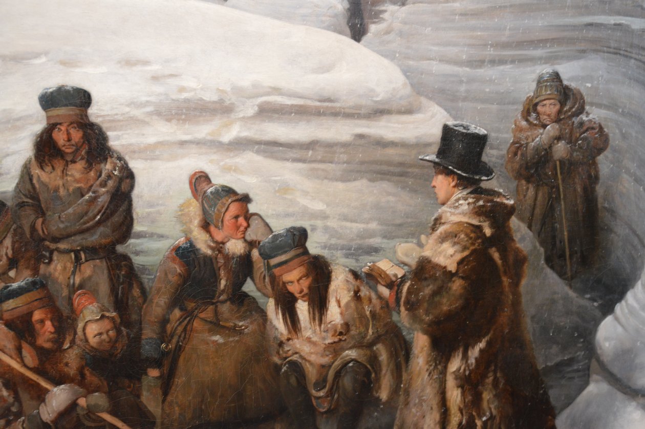 Læstadius káže Sámům od François Auguste Biard