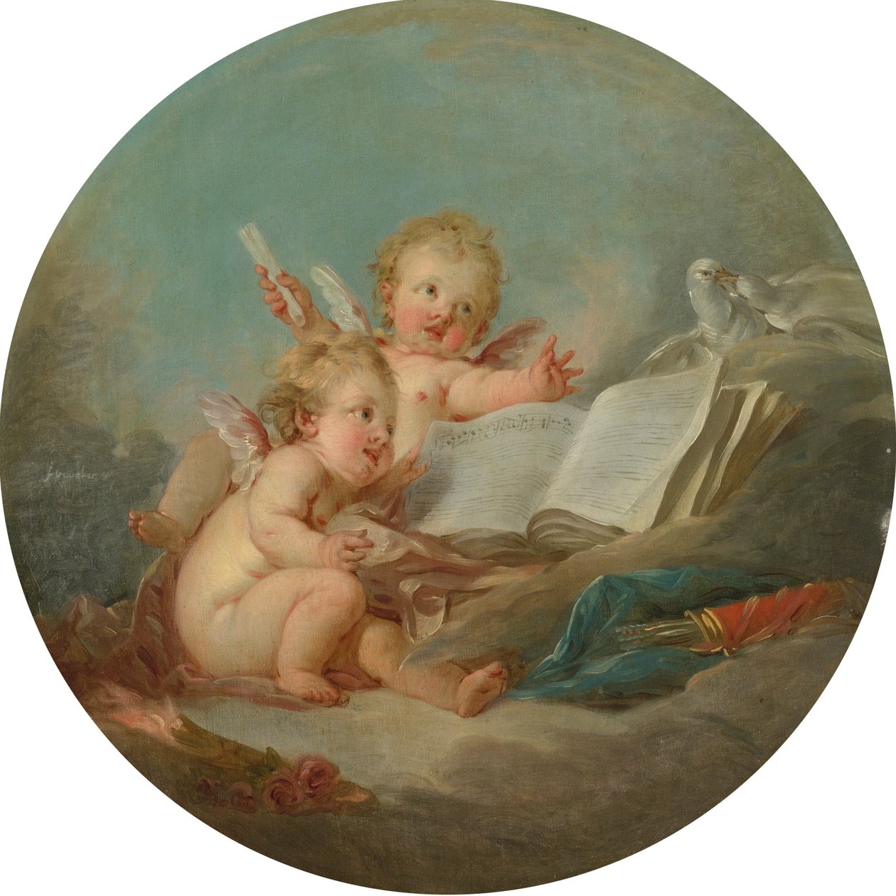 Alegorie hudby od François Boucher