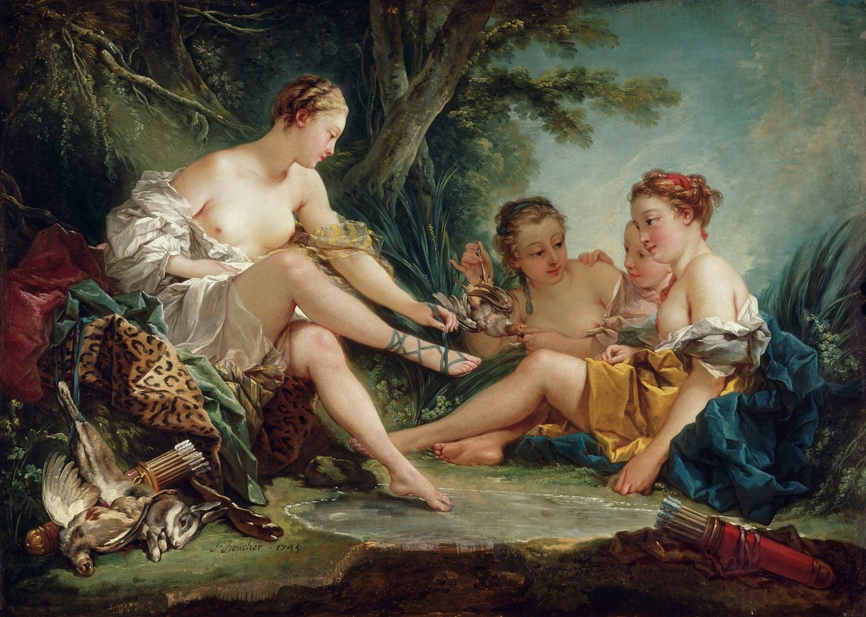 Diana po lovu od François Boucher