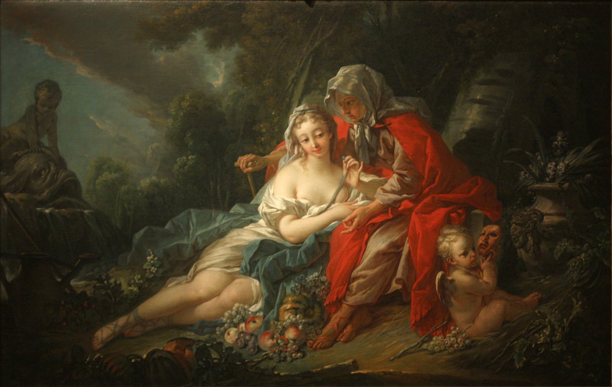 Země- Vertumnus a Pomona od François Boucher