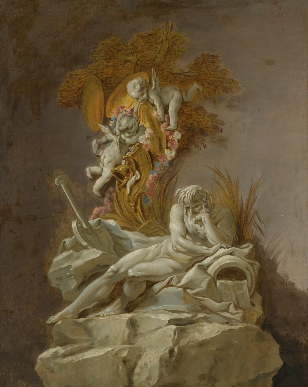 Studie fontány od François Boucher