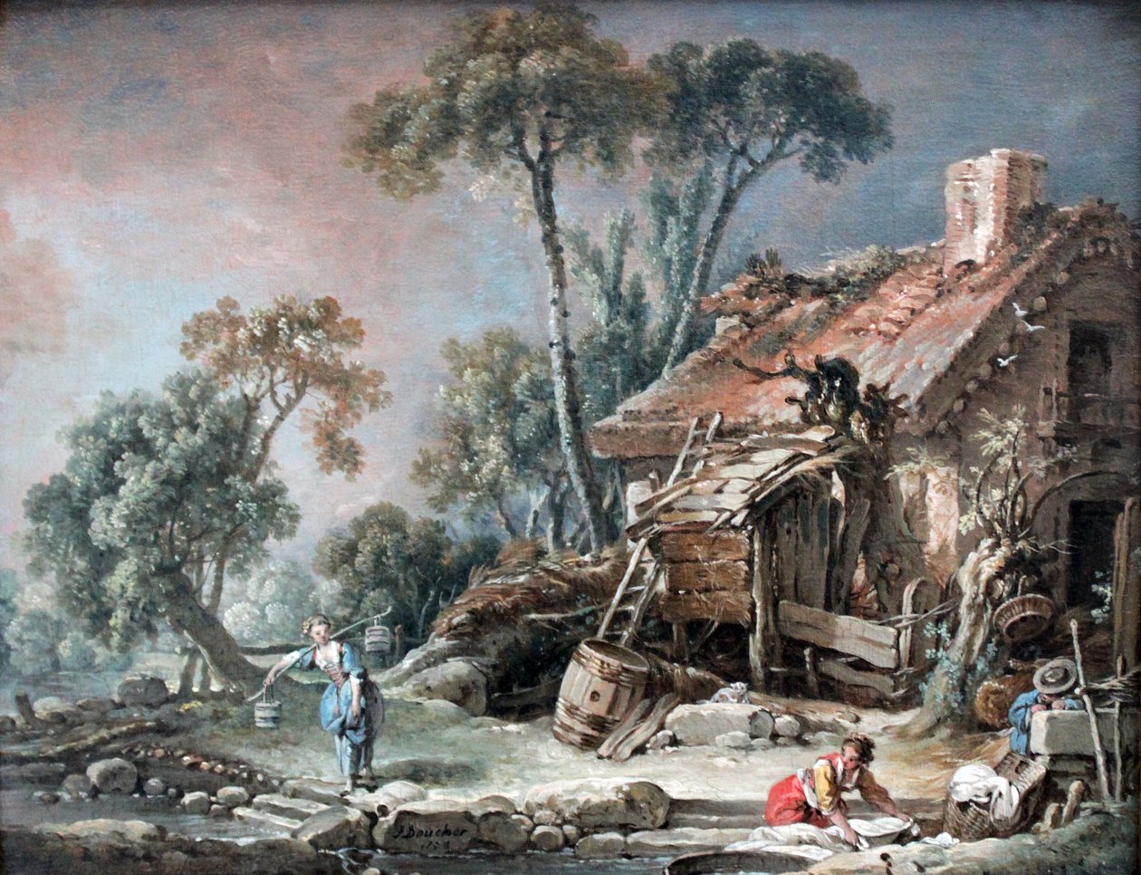 Krajina se statkem od François Boucher