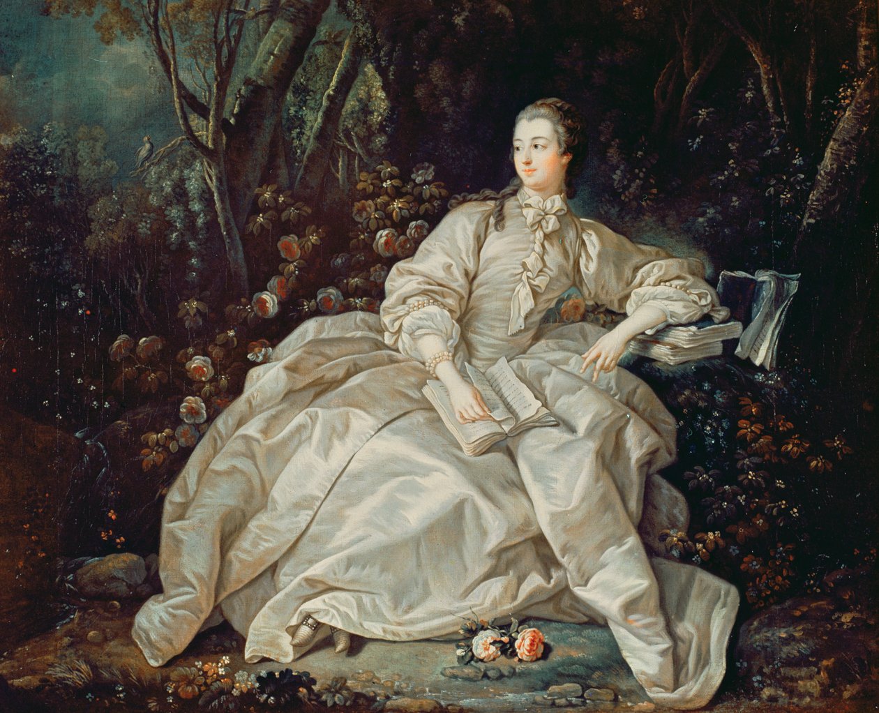 Madame de Pompadour (1721-64) od François Boucher