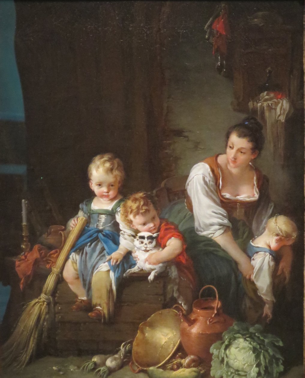 Krásná venkovská žena od François Boucher