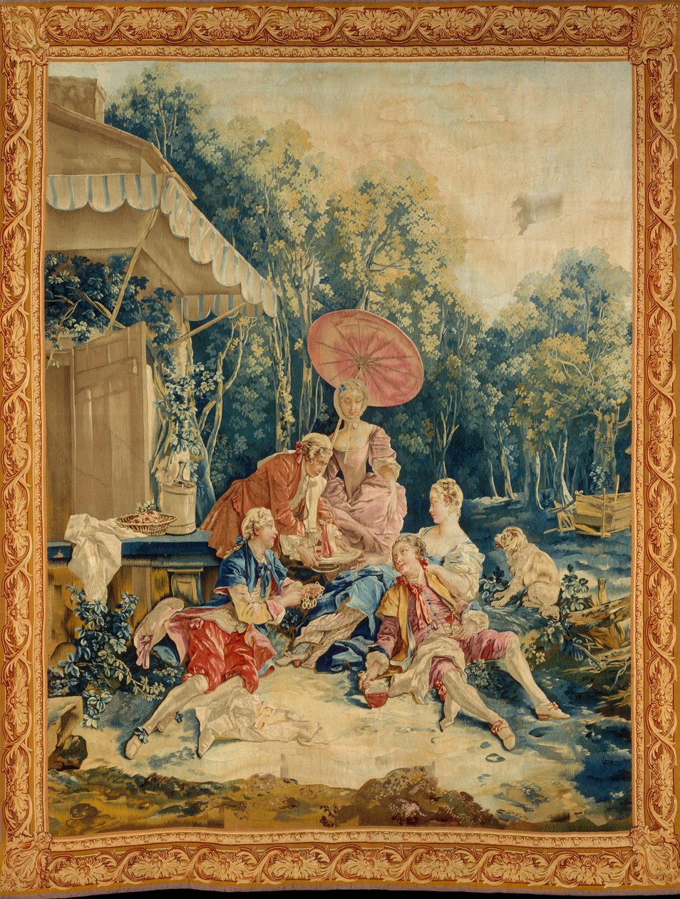 The Collation from a set of Italian Village Scenes od François Boucher