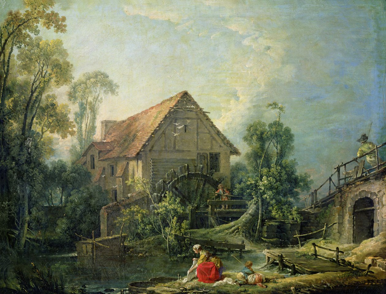 Mlýn, 1751 od François Boucher