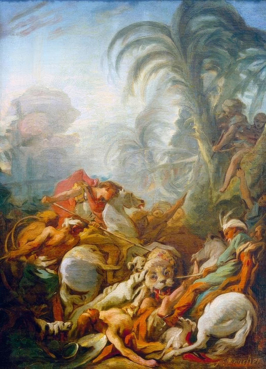Tigerjagd od François Boucher