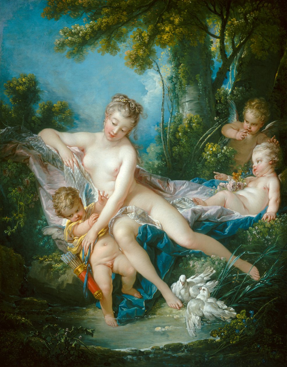 Venuše utěšující láska od François Boucher