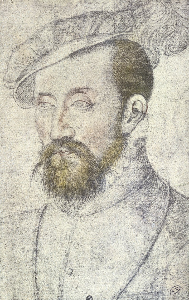 Antoine de Bourbon c.1560 (tužka na papíře) od François Clouet