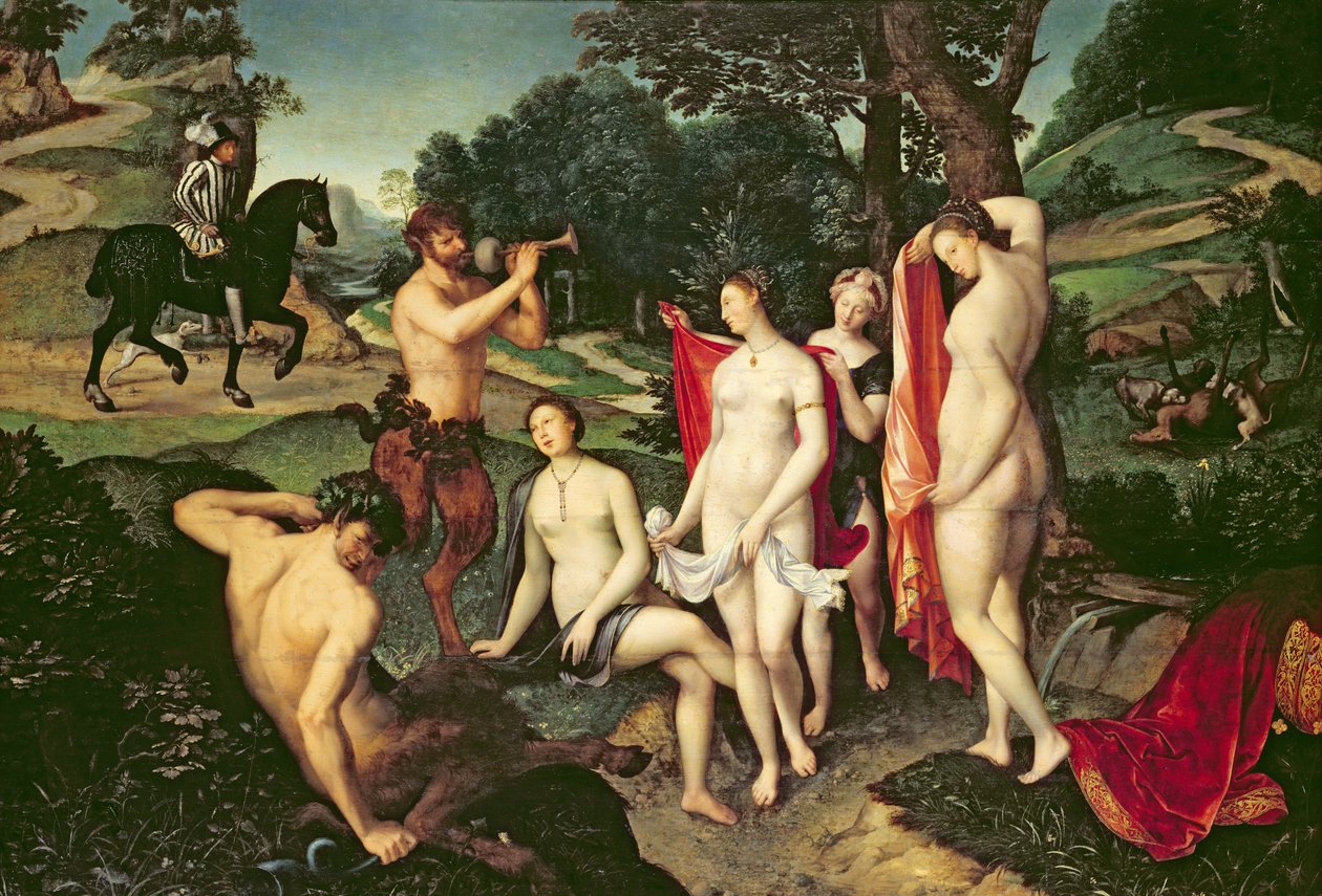 Diana Koupání, 1558-59 od François Clouet