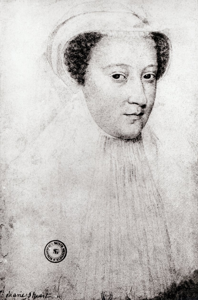 Marie, skotská královna (1542-87) v bílém smutku, 1560 od François Clouet