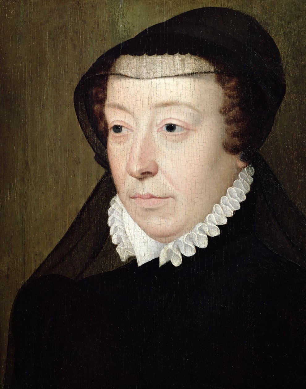 Portrét Catherine de Medici (1519-89) (viz také 197210) od François Clouet