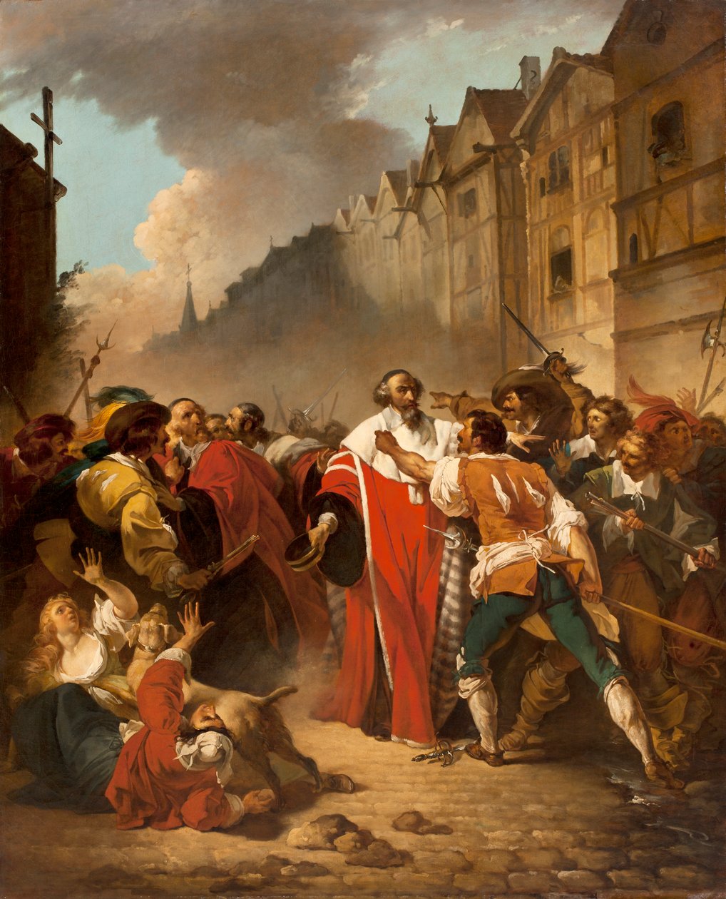 President Mole Manhanded by Insurgents, 177879 od François André Vincent