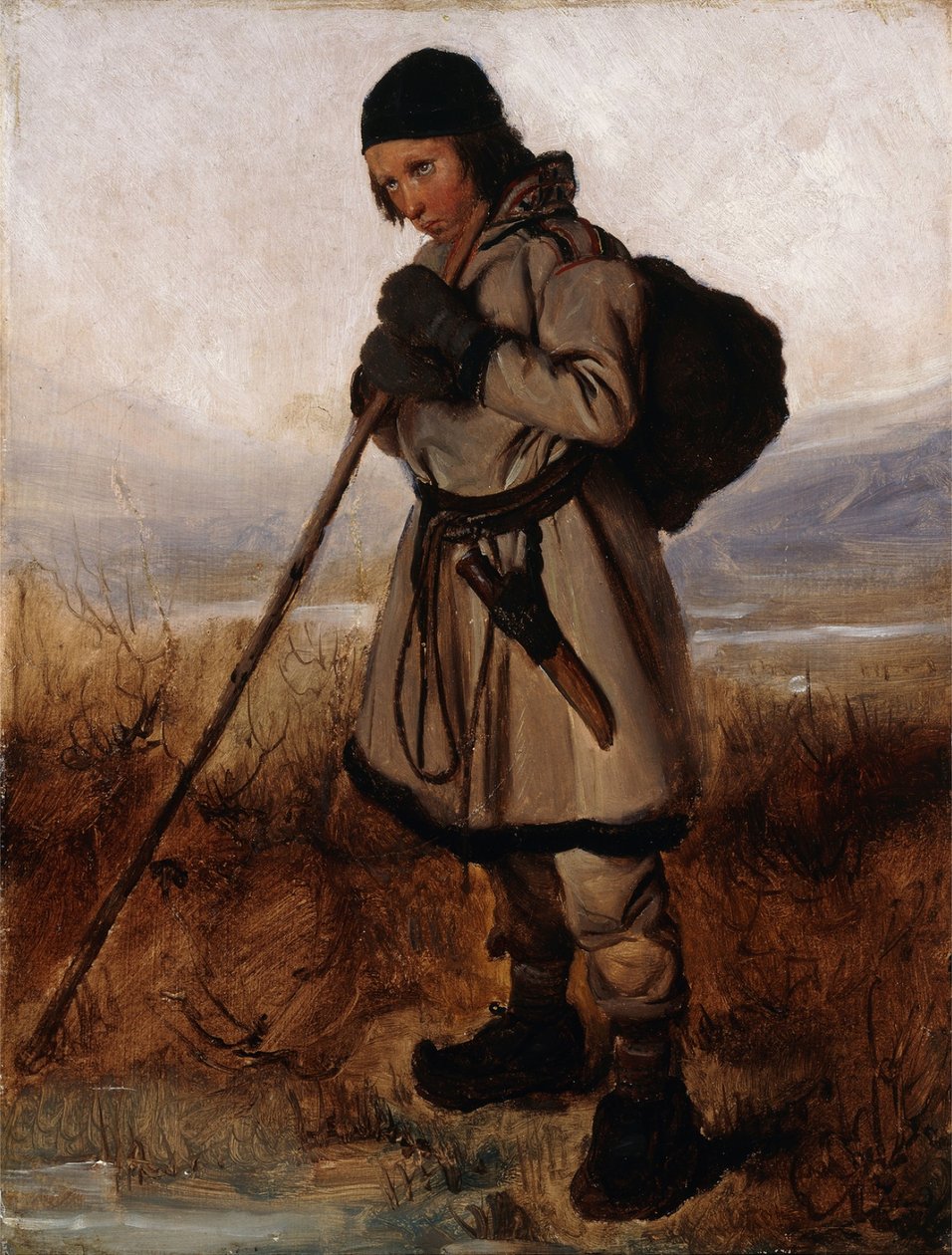 Francouzština:  Un Lapon A Laplander od François Auguste Biard