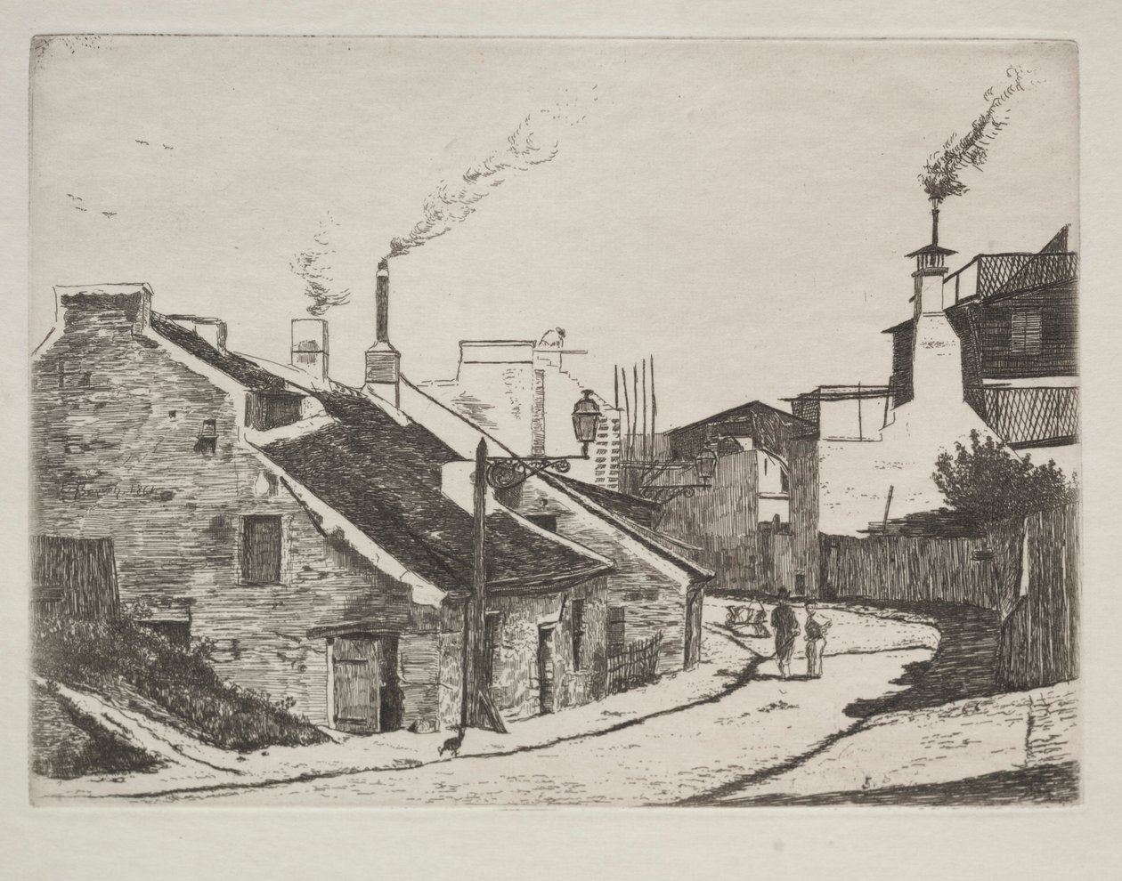 Country Street v Alouette, 1861. od François Bonvin