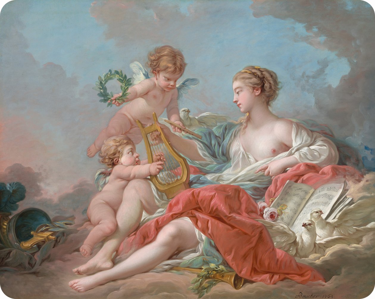 Alegorie hudby, 1764. od François Boucher