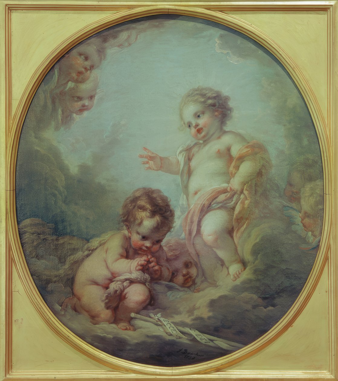 Dítě Ježíš žehná Janu Křtiteli od François Boucher