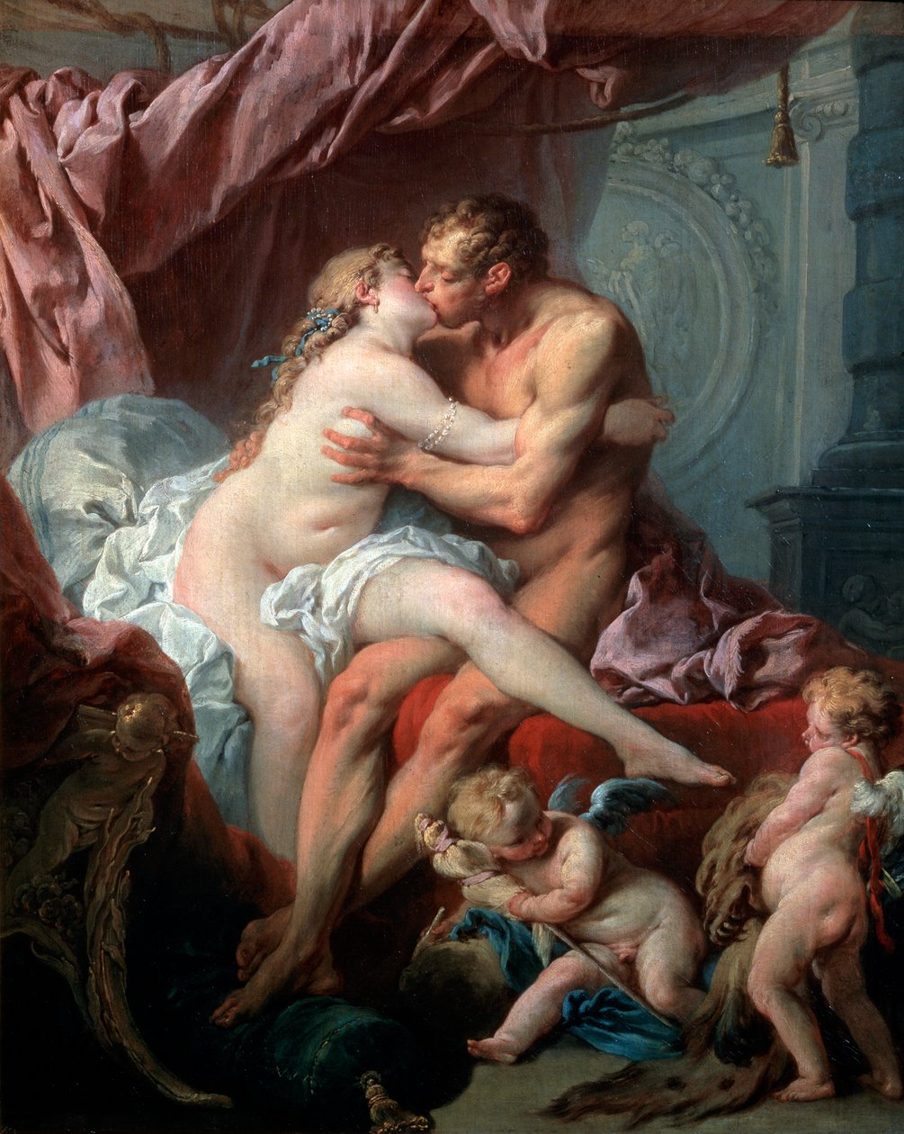 Héraklés a Omfalé, 18. století. od François Boucher