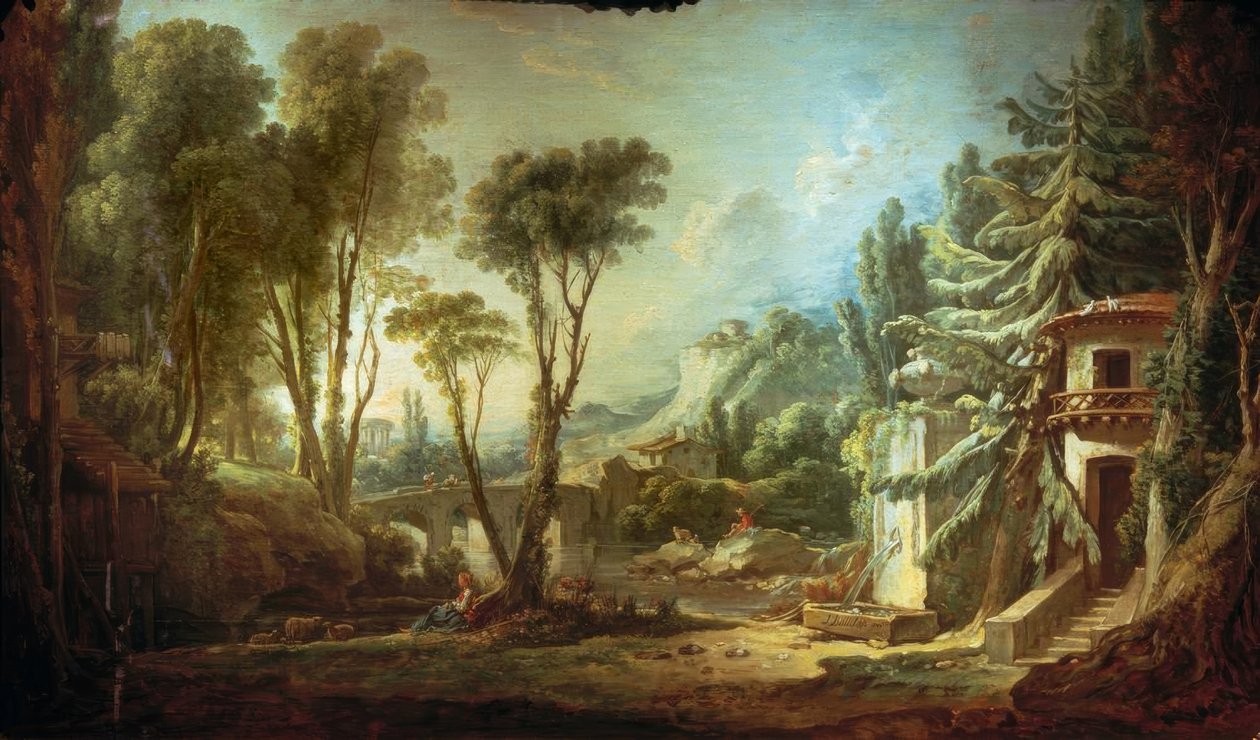 Pastorační krajina od François Boucher