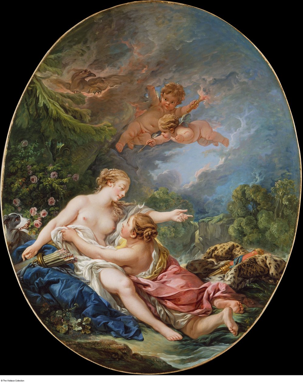 Jupiter a Callisto od François Boucher