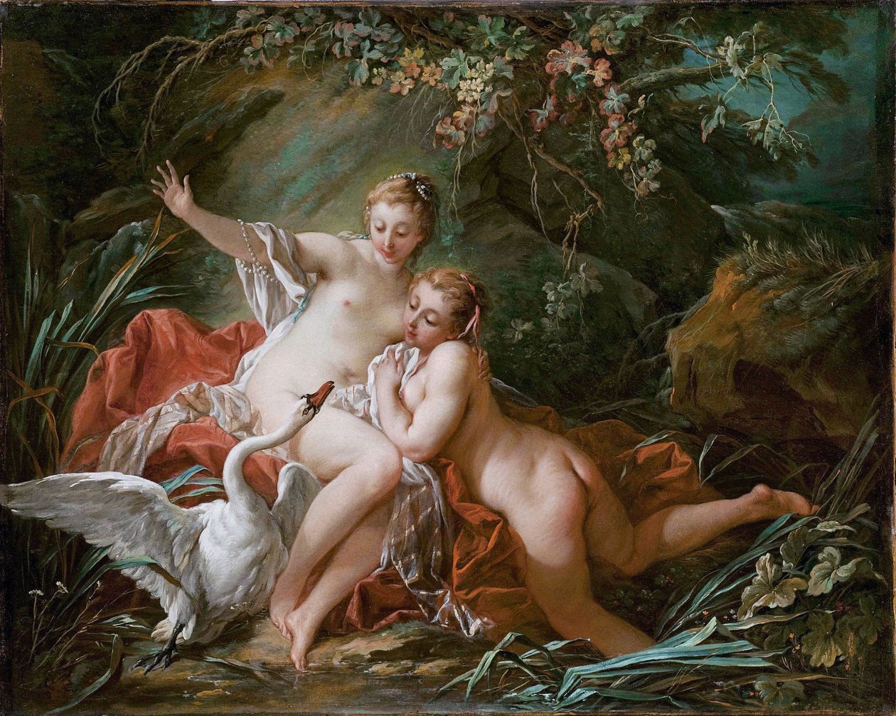 Leda a labuť od François Boucher