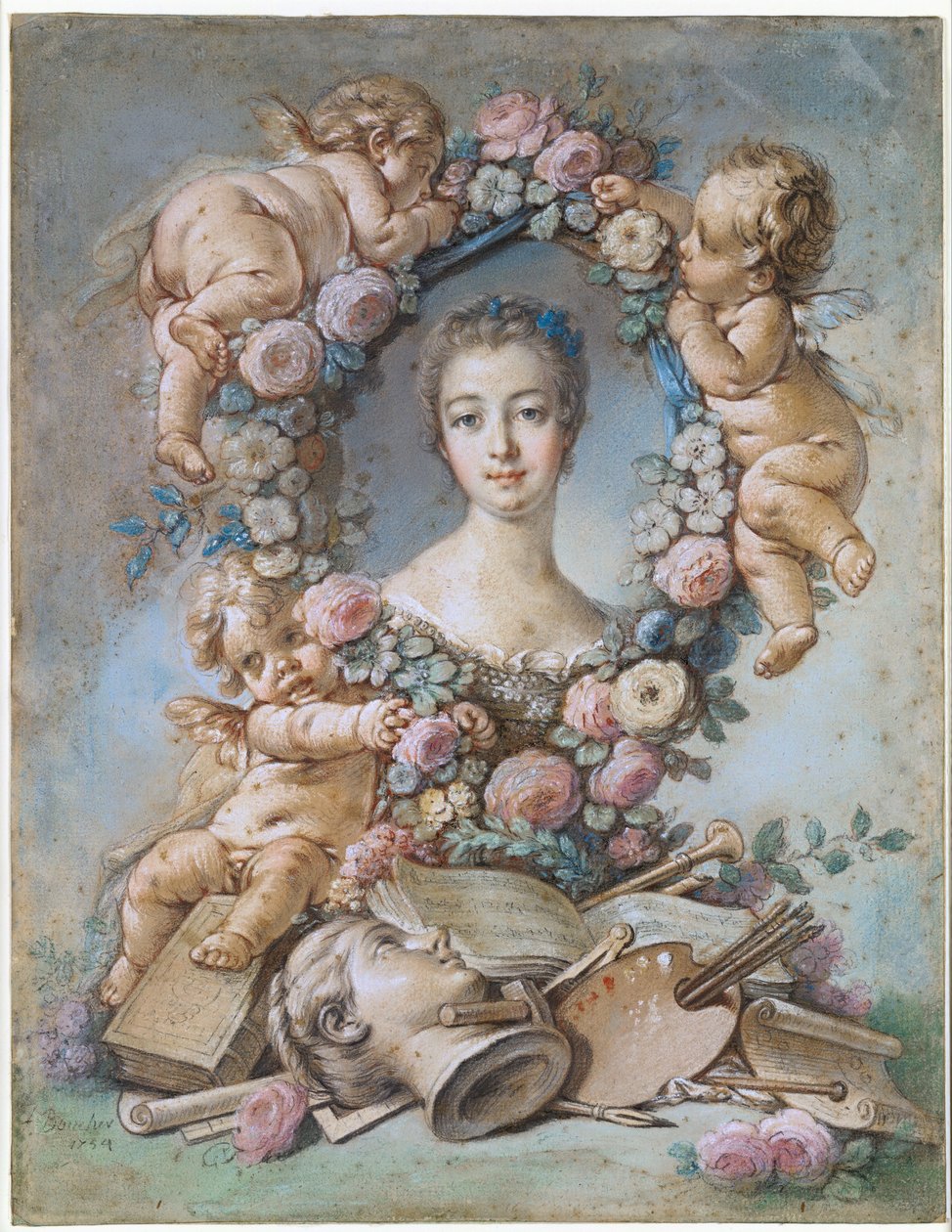 Madame de Pompadour od François Boucher
