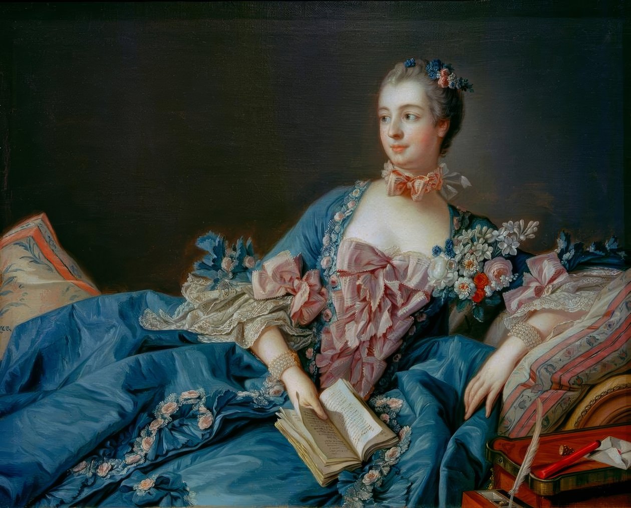 Madame de Pompadour od François Boucher