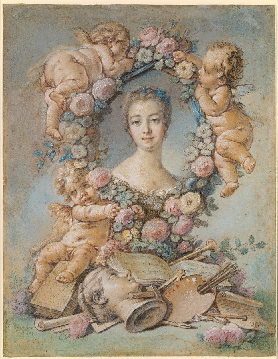 Madame de Pompadour od François Boucher