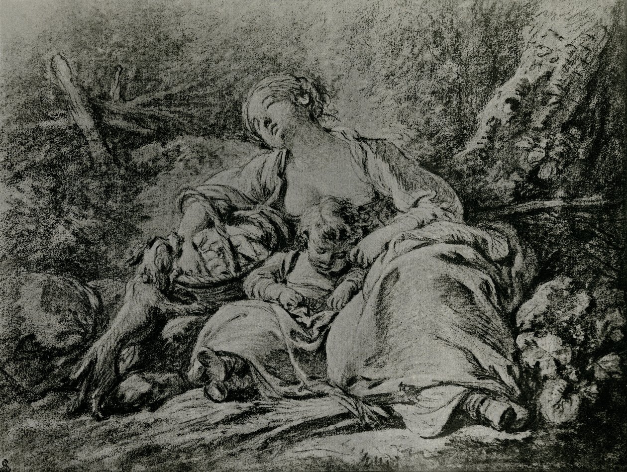 Na cestě na trh od François Boucher