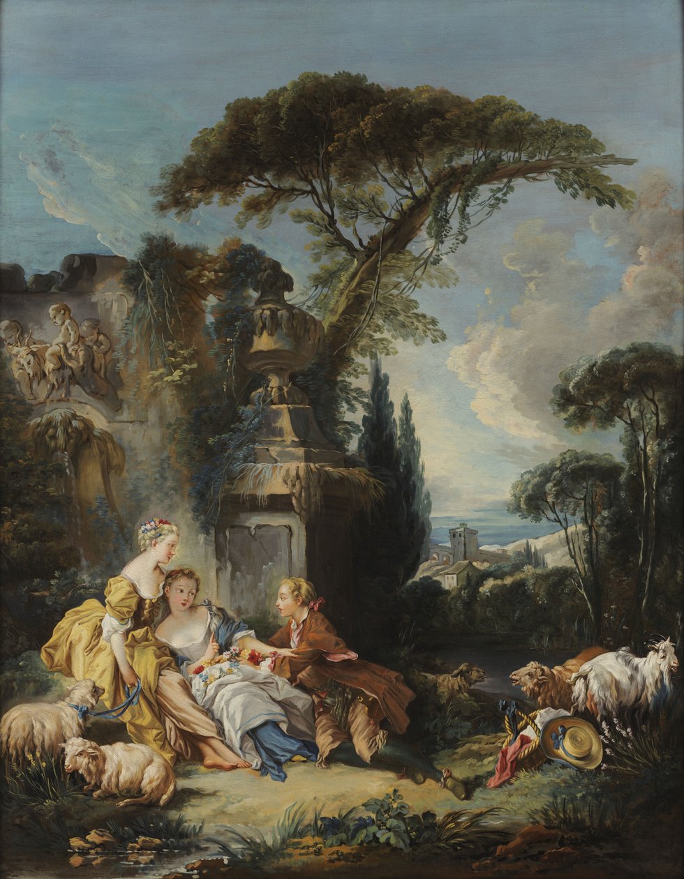 Pastorační scéna od François Boucher