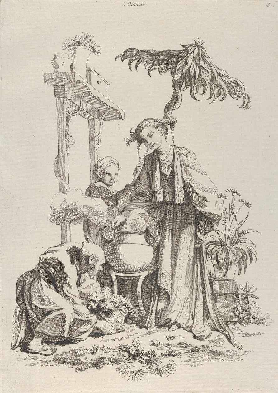 Vůně, 1720-70. od François Boucher