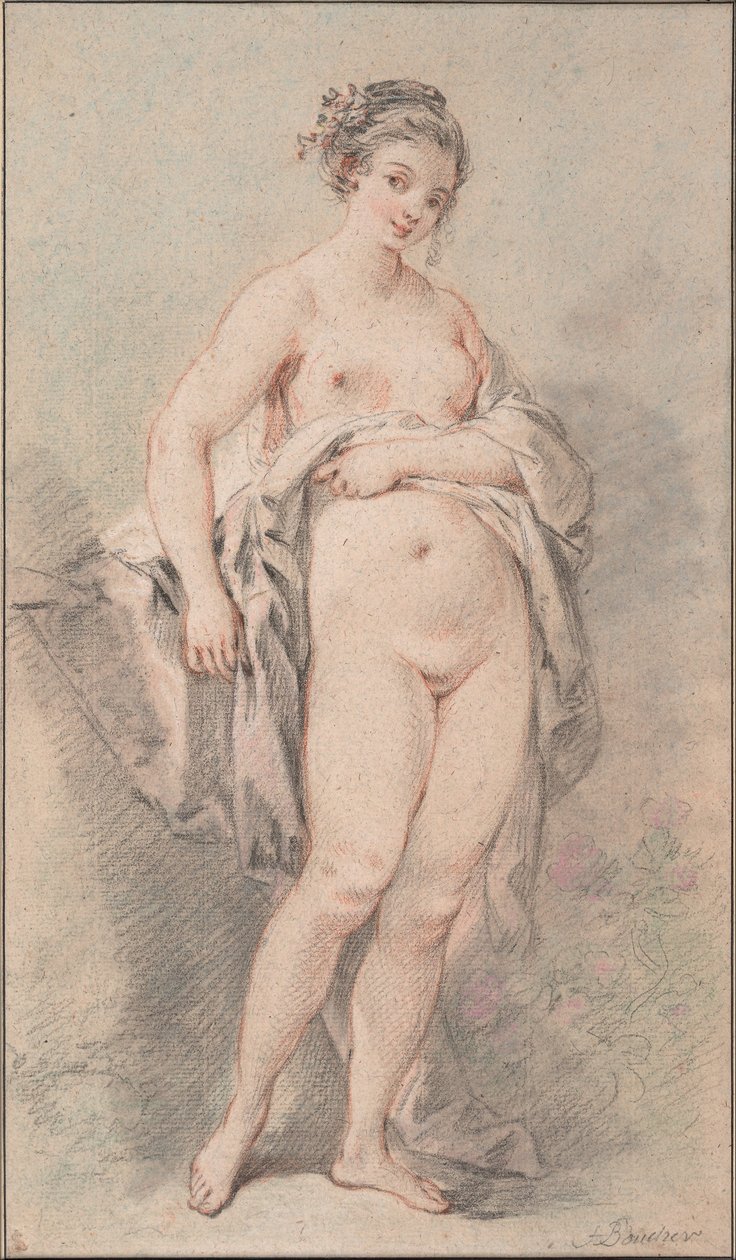 Stojící nahá dívka od François Boucher