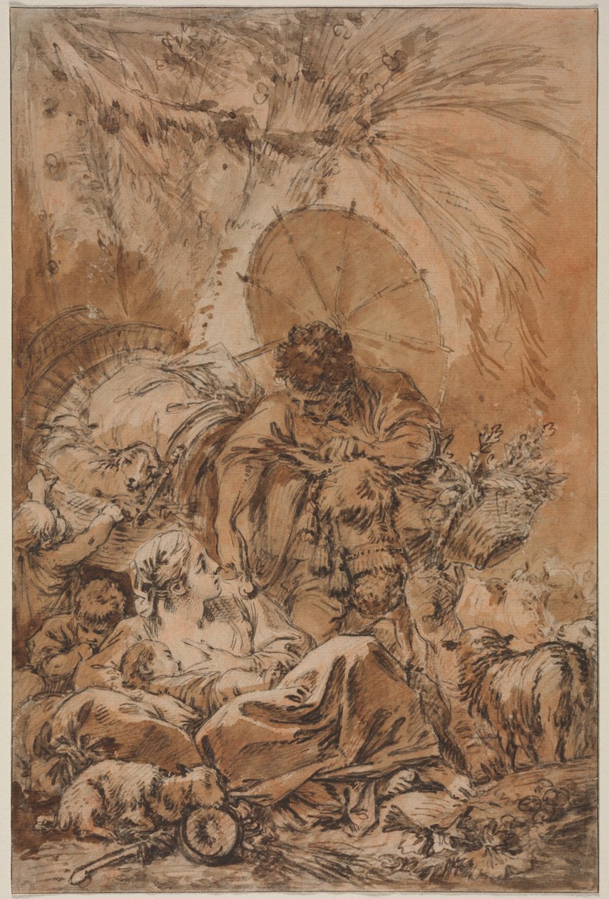Odchod Jacoba, c. 1755. od François Boucher
