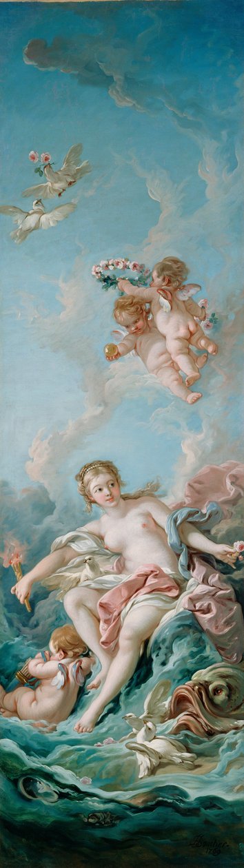Venuše na vlnách od François Boucher