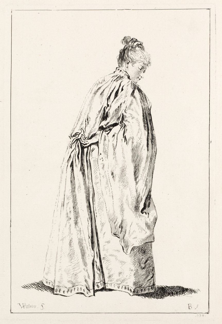 Žena stojící od François Boucher