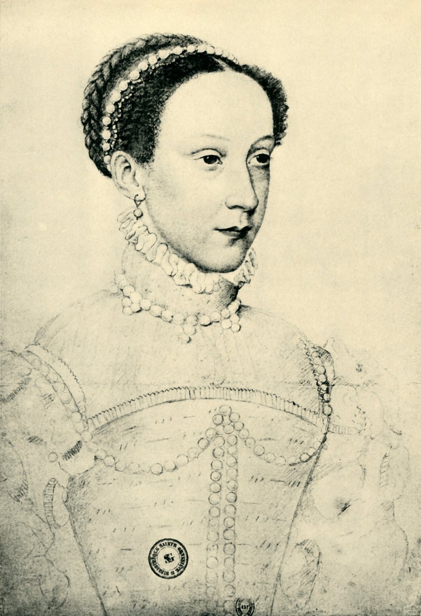 Marie, skotská královna, 1559, 1943. od François Clouet