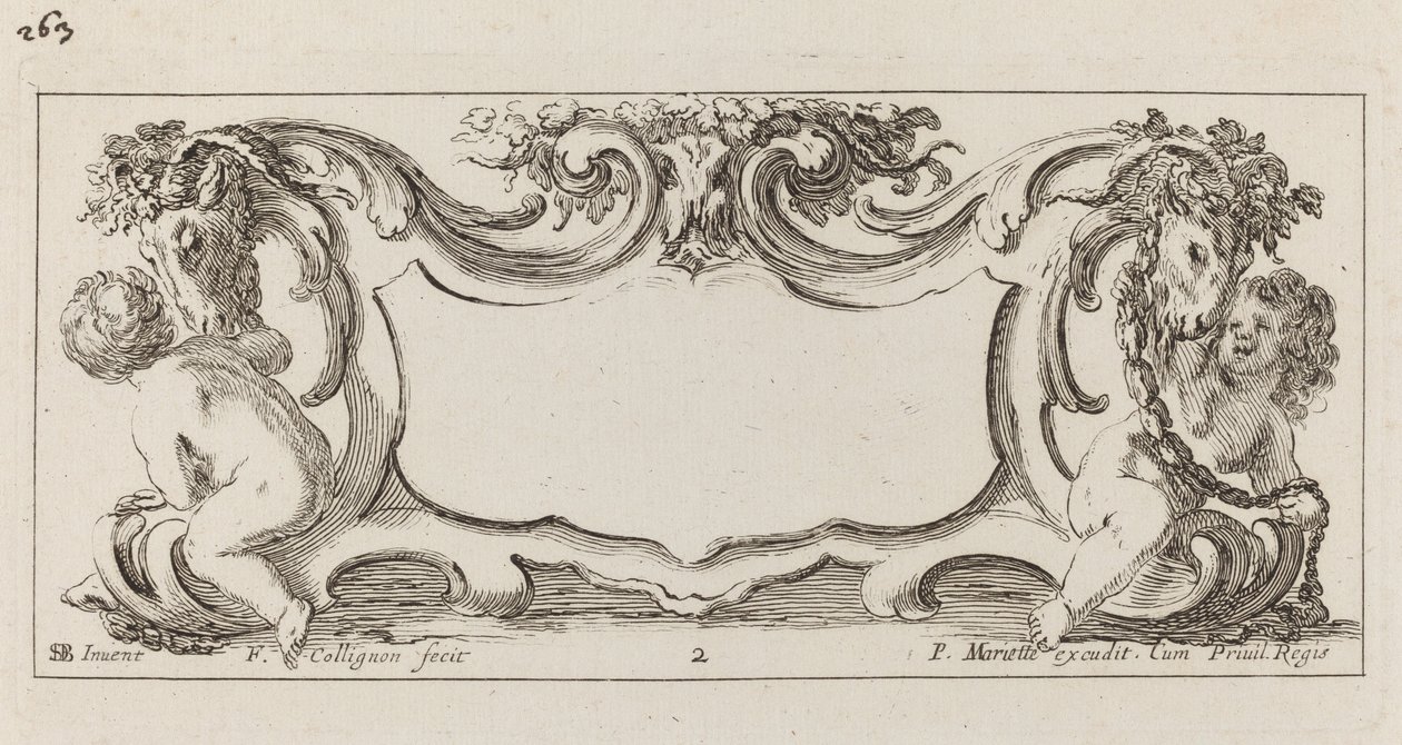 Kartuše od François Collignon after Stefano Della Bella