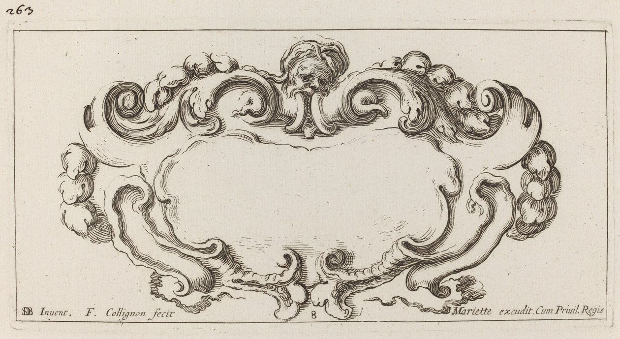 Kartuše od François Collignon after Stefano Della Bella