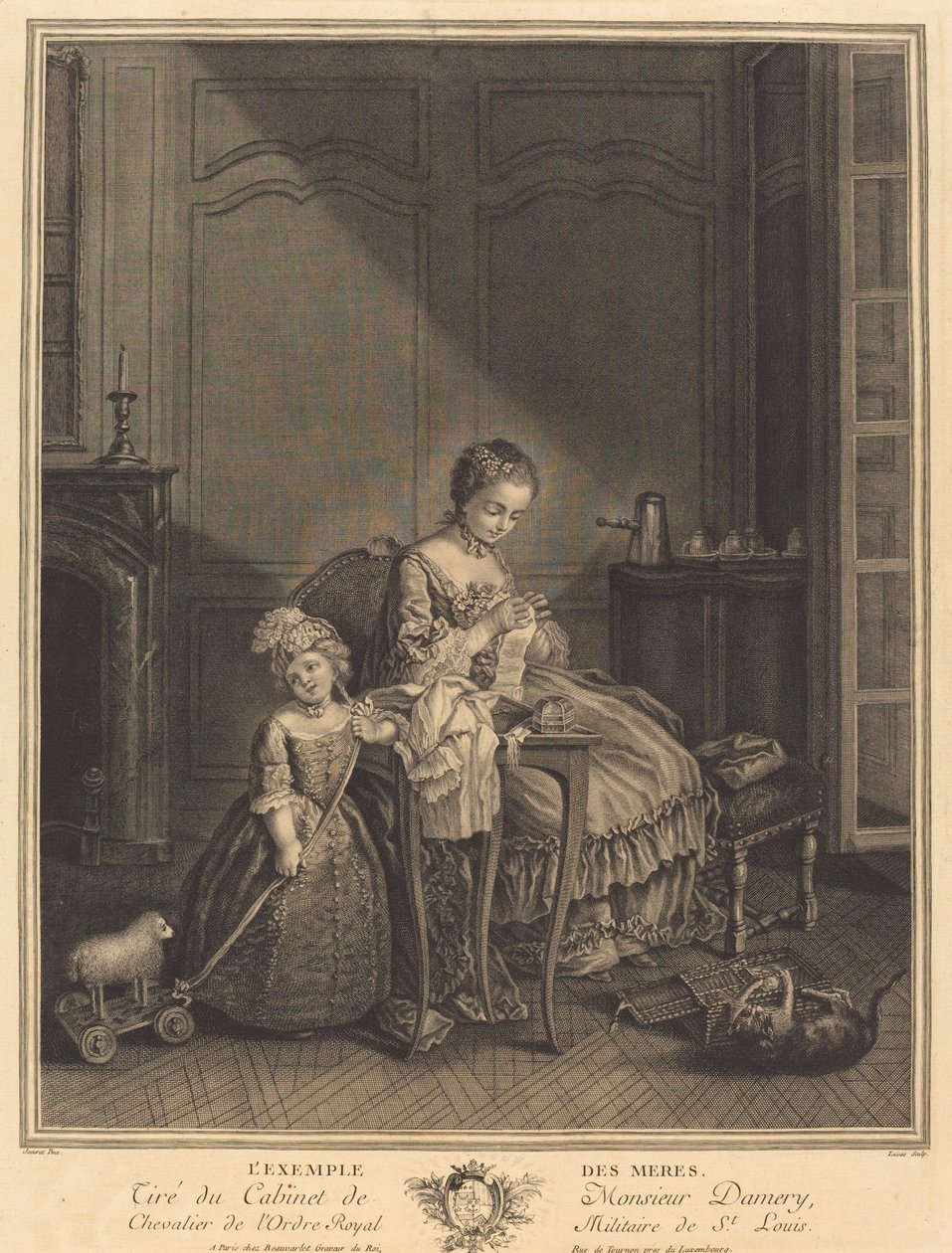 Příklad matek od François Lucas after Etienne Jeaurat