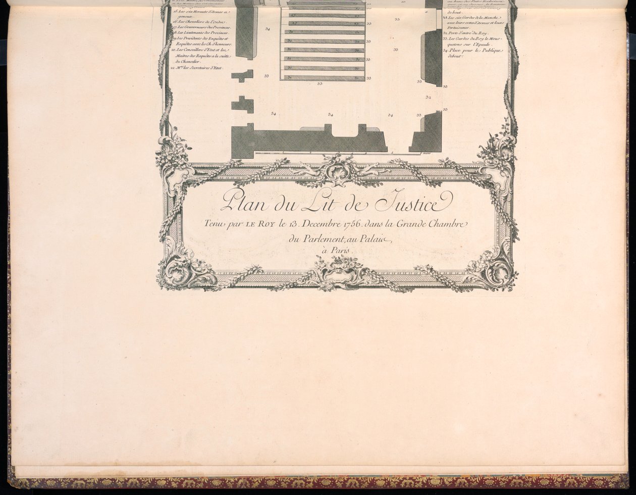 Plán Lit de Justice od Francois Nicolas Martinet