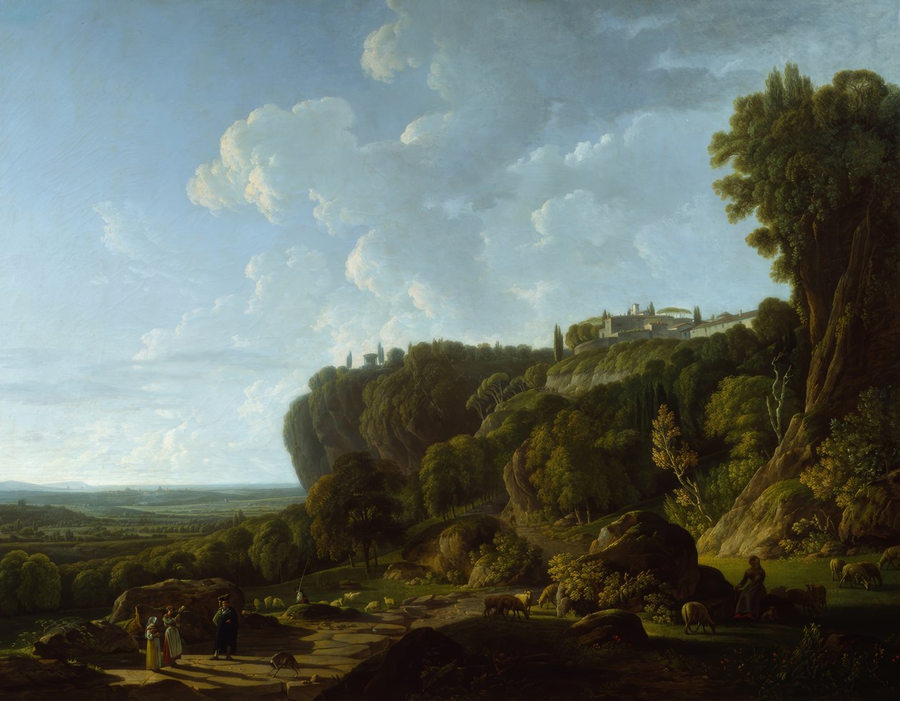 Římská Campagna (pohled z Tivoli) od François Sablet