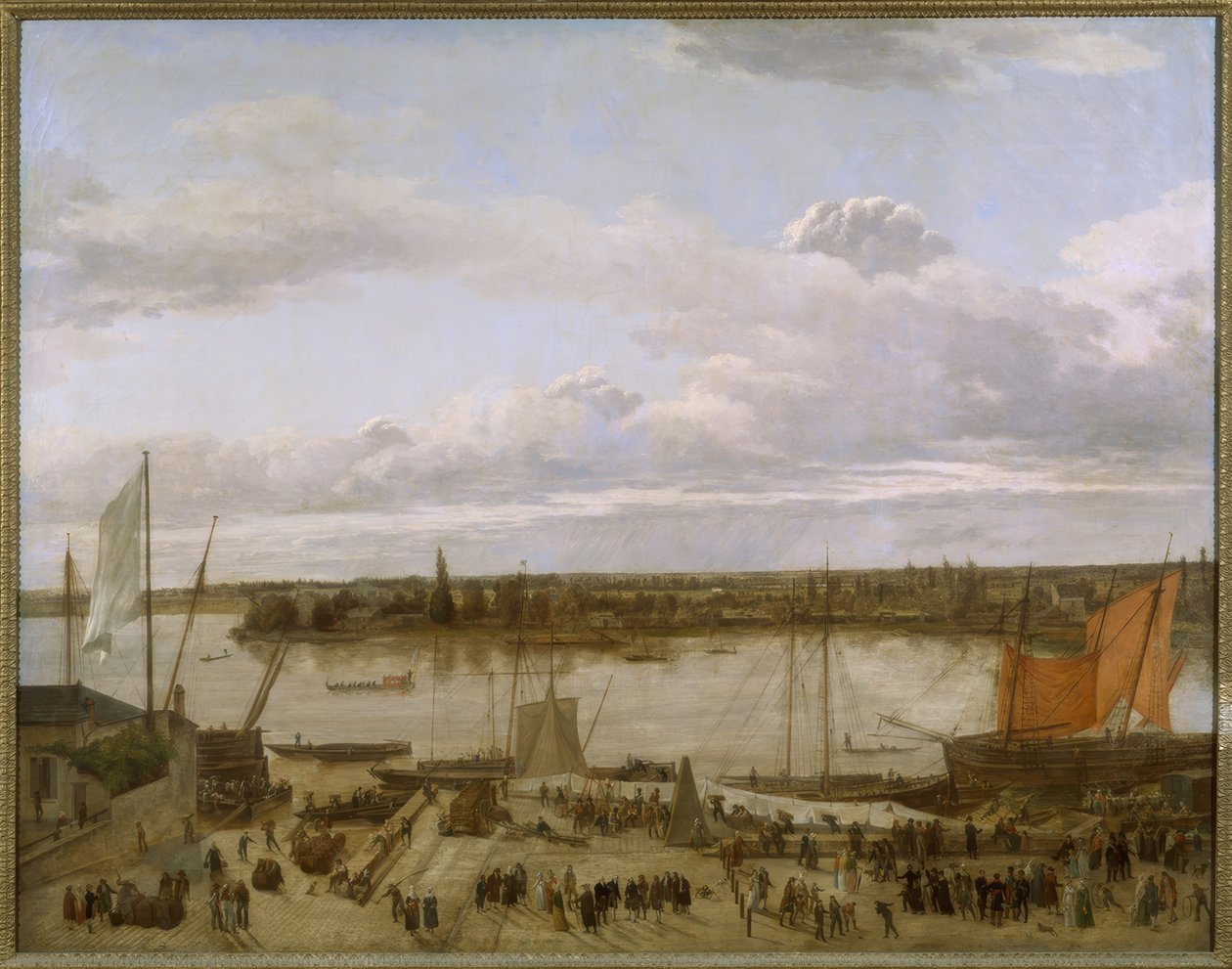Pohled na přístav Nantes od François Sablet