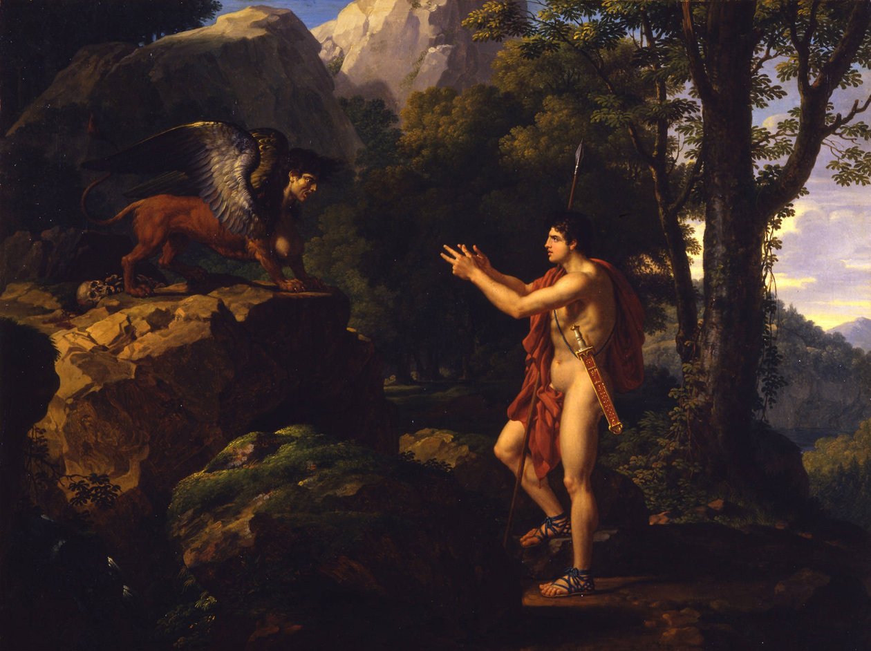 Oidipus a Sfinga od Francois Xavier Fabre