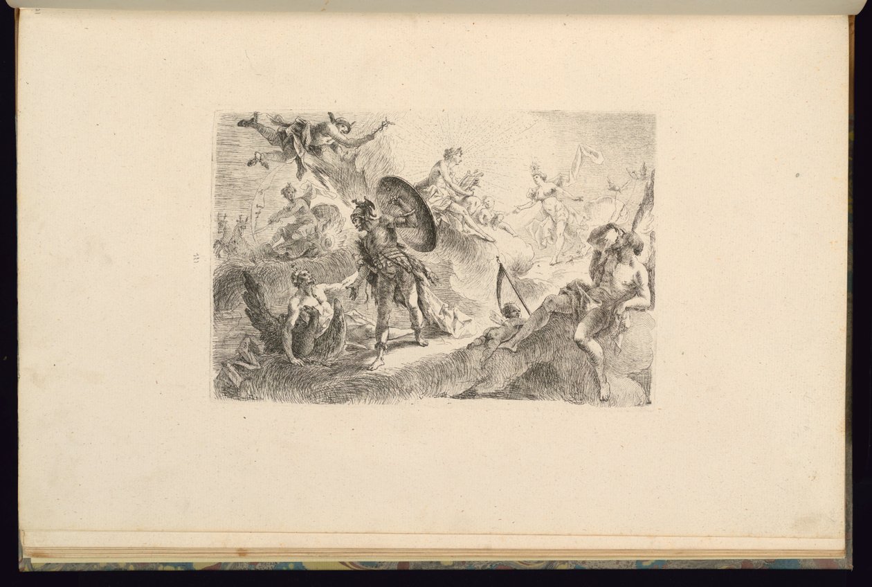 Design s Apollo od François de Cuvilliés the younger